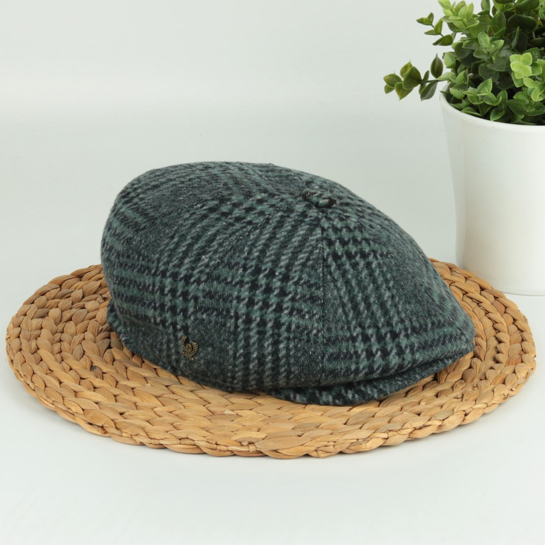 Haki İngiliz Stili Kışlık Erkek Şapka