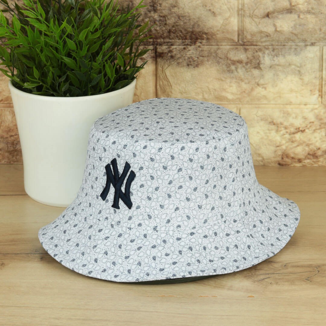 Yazlık Beyaz NY Bucket Şapka