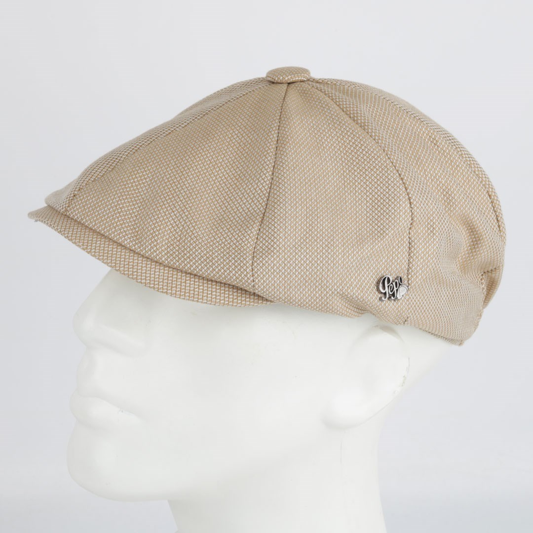 Yazlık Camel İngiliz Stili Erkek Şapka