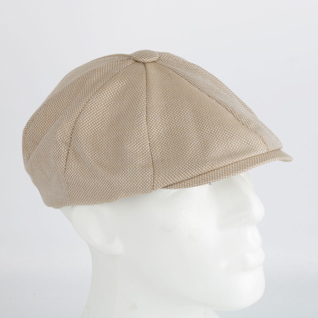 Yazlık Camel İngiliz Stili Erkek Şapka