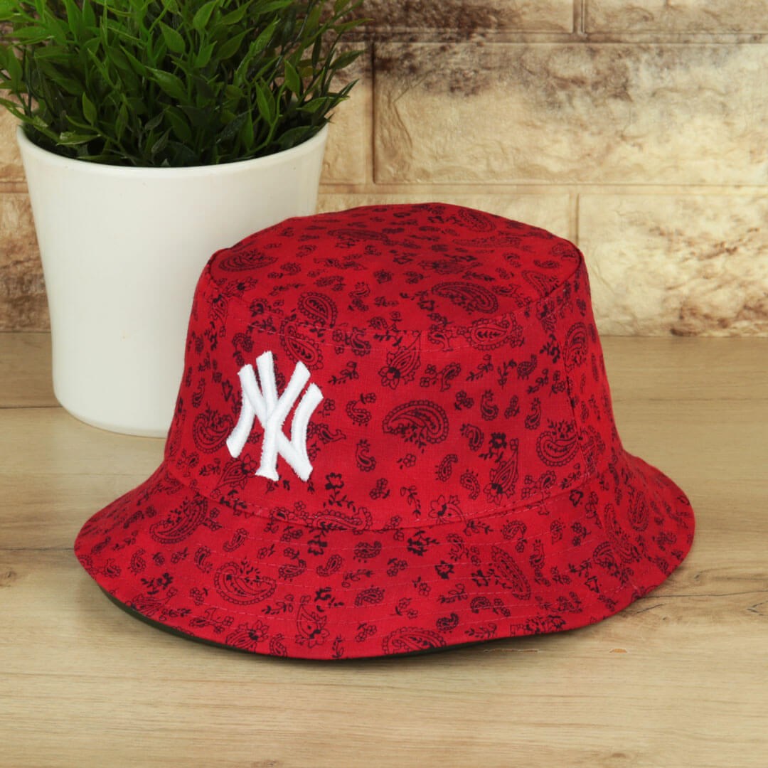 Yazlık Kırmızı NY Bucket Şapka
